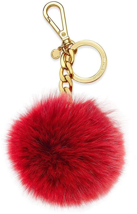 michael kors keychain pom pom